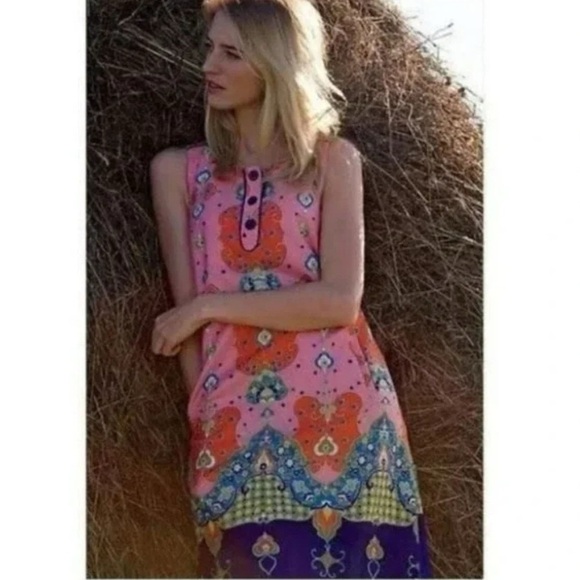 Maeve Dresses & Skirts - Retro Anthropologie Maeve Orava Sleeveless Shift Dress